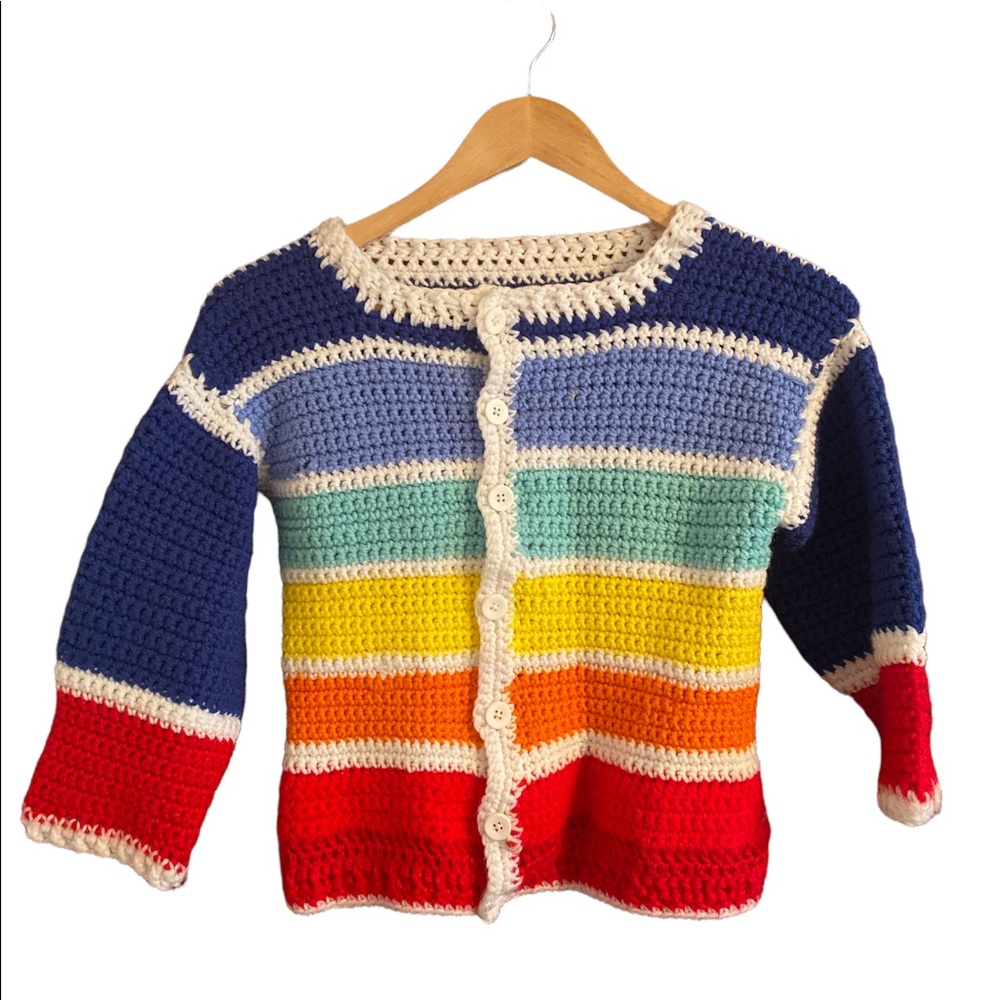 RAINBOW CROCHET TOP